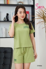 Bộ Sunfly cotton quần cộc áo cộc ST8966