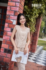 Bộ sun fly, LINNE , Tay chờm quần lỡ  -SFB3009