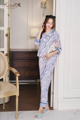 Bộ karoll pizama,Thu , Lụa LUXURY-  NH23.078