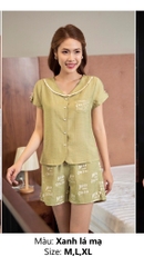 Bộ sun fly, LINNE , Tay cộc, quần ĐÙI -ST9032