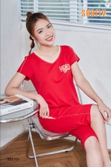 Bộ thể thao sunfly cottoon quần ngố áo cộc ST5703