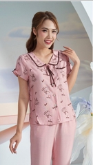 Bộ thô sunfly áo cộc quần dài ST8952