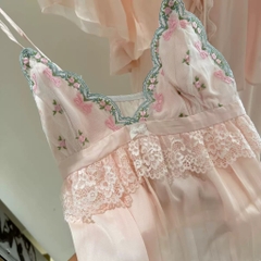 bộ váy ngủ hồng 58113