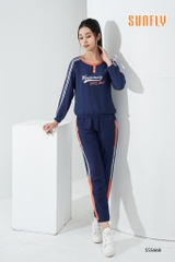 Bộ Sunfly linne thể thao QD  cổ tròn SS5668