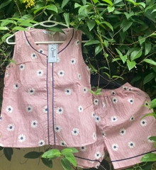 Bộ Sweet thô áo sát nách q.đùi S24-711