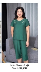 Bộ sunfly linen quần ngố áo cộc SP2108