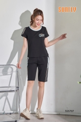 Bộ sunflt quần trên gối áo cộc SS5707