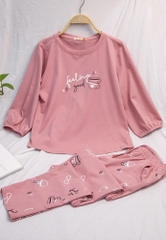 Bộ thể thao cotton USA tay lỡ q.dài ST9200