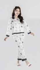 Bộ Sunfly lụa satin taydài  q.dài ST 9221