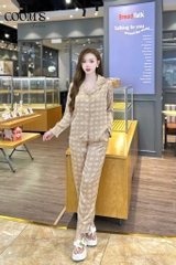 Bộ Gk lụa bướm  QD, tay dài C07