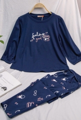 Bộ thể thao cotton USA tay lỡ q.dài ST9200