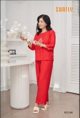 Bộ Sunfly Linen QD, tay lỡ SP2149