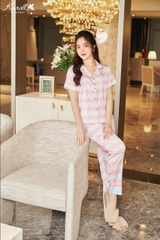 Bộ Lụa Karoll quần dài áo cộc NH23.013