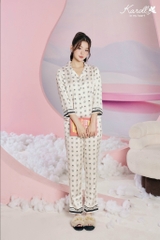 Bộ KAROLL ,QD ,áo tay dài, Lụa LUXURY ,NH23.069