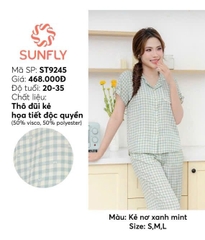 Bộ Sun Fly Thô đũi, kẻ nơ  QD - ST9245
