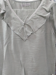 Bộ Lytrendy ,linen cổ tim , Q lỡ, tay cộc -  BN355