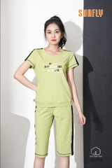 Bộ SUN FLY ,Cotton thể thao, quần ngố SS 5715
