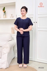 Bộ COTTON áo tay cộc QDài  SP2257