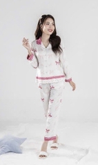 Bộ Sunfly lụa satin taydài  q.dài ST 9221