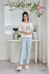 Bộ Sunfly  cotton kate áo tay lỡ quần dài ST8920