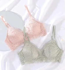 Áo lót ren đệm mỏng không gọng 8016