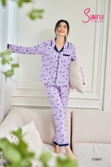 Bộ sun fly thô linen QD ,dài tay ST8897