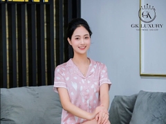 Bộ GK Lụa lá cỏ , Qđùi ,tay cộc -GK 940 LC