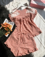 Bộ thô quần đùi LYTRENDY kẻ