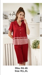 Bộ sun fly Lụa ,QL áo tay cộc -ST9158