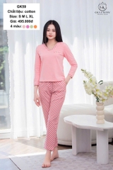 Bộ GK cotton phối dài tay - GK59