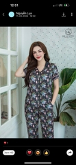 Bộ GK lụa tay cộc q.dài GK53