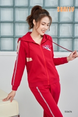 Bộ Sunfly thể thao QD kéo khóa có mũ  SS5676