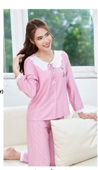 Bộ sun fly linen QD,áo tay dài ST9083