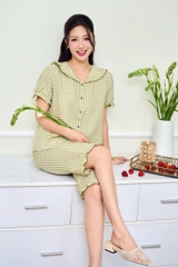 Bộ Sunfly pizama kẻ caro QN - ST9349