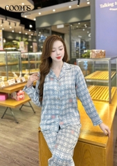Bộ Gk lụa chữ B ,QD, tay dài C04
