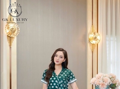 Bộ GK Lụa vânLV ,QD tay cộc -GK151