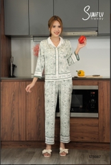 Bộ sunfly Lụa hoa  -QD tay lỡ -ST9087