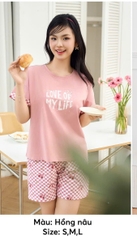Bộ Sun Fly cotton , quần soóc- ST9236