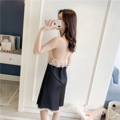 váy ngủ Lụa dây ren