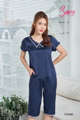 Bộ Sunfly lụa quần ngố áo cộc ST8988