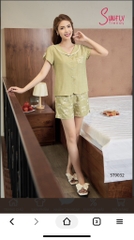 Bộ sun fly, LINNE , Tay cộc, quần ĐÙI -ST9032
