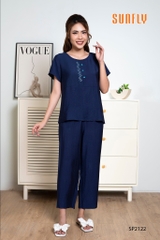 Bộ sun fly, LINNE , Tay cộc, quần lỡ -Sp2122