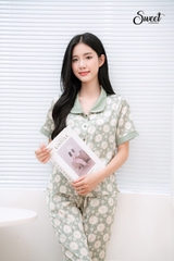 Bộ Swet lụa LV quần lửng,cộc tay S24-620