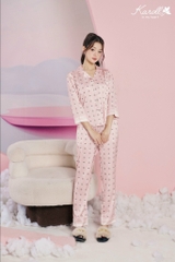 Bộ KAROLL ,QD ,áo tay dài, Lụa LUXURY ,NH23.069