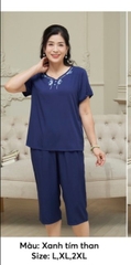 Bộ Lanh thái áo cộc quần ngố-SP2175