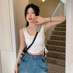 Áo phông croptop kèm mút 052