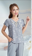 Bộ thô sunfly áo cộc quần dài ST8952