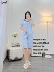 Bộ sweet thô áo cộc q.ngố S24-633