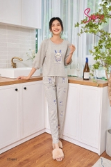 BỘ SUN FLY COTTON thỏ tay lỡ ST8891