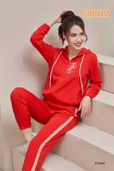 Bộ Sunfly  Đũi , kéo khóa, có mũ  QD SS 5665